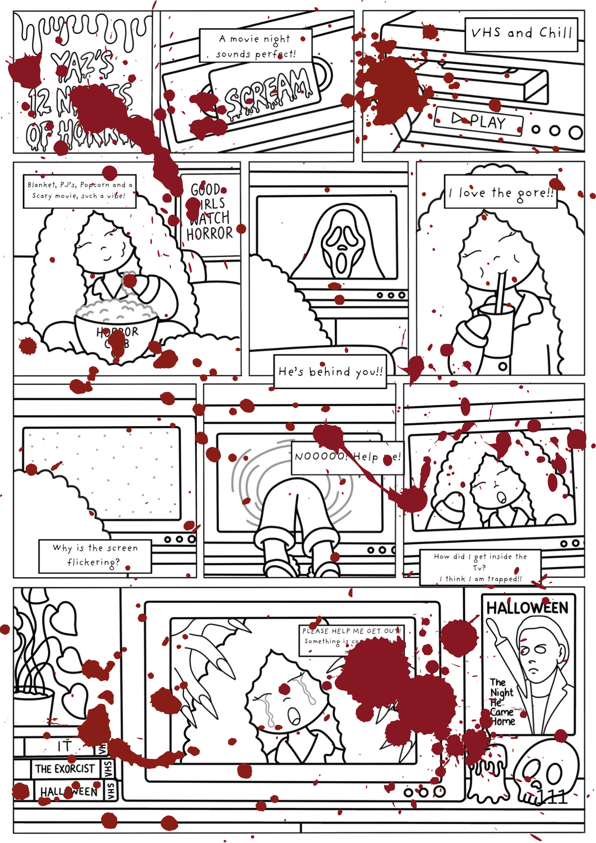 Yaz’s 12 nights of Horror 🔪🧟♀️🩸DIGITAL