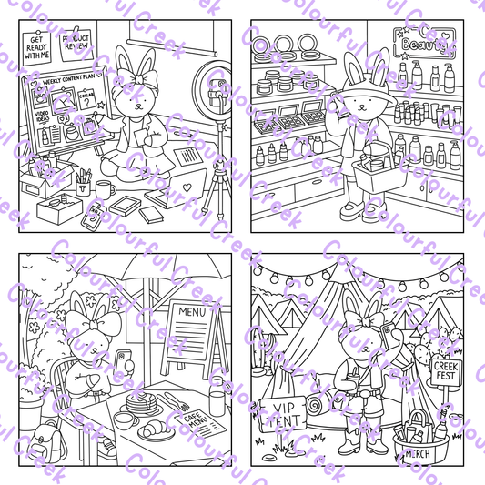 Oh So Tiffy Digital Colouring Book