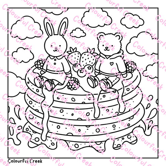 Pancake day Cardstock Prints