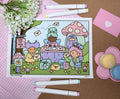 The Pufflings Vol.1 Cardstock Book. (Black Lines)