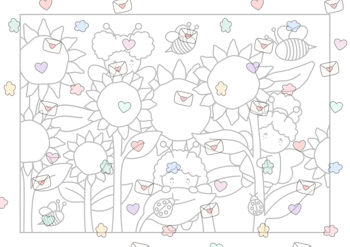 The Pufflings Vol.1 Cardstock Book. (LIGHT Grey Lines)