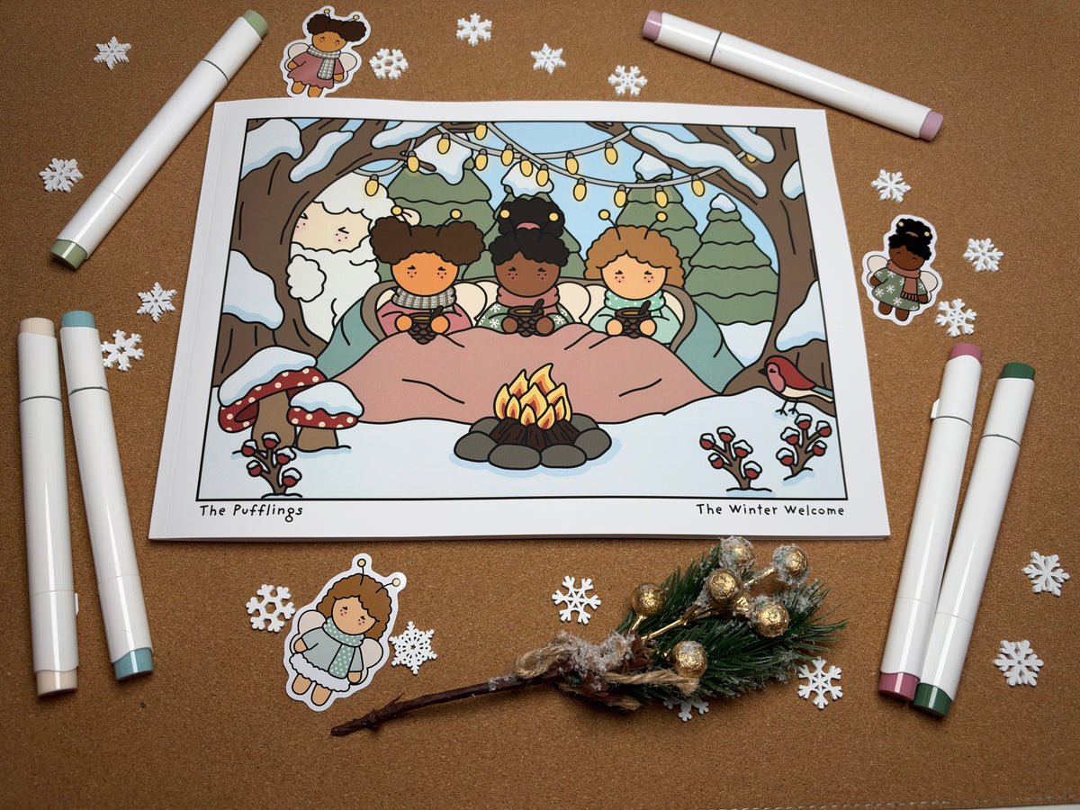 The Winter Welcome — Winter Goodie Box & Black line book