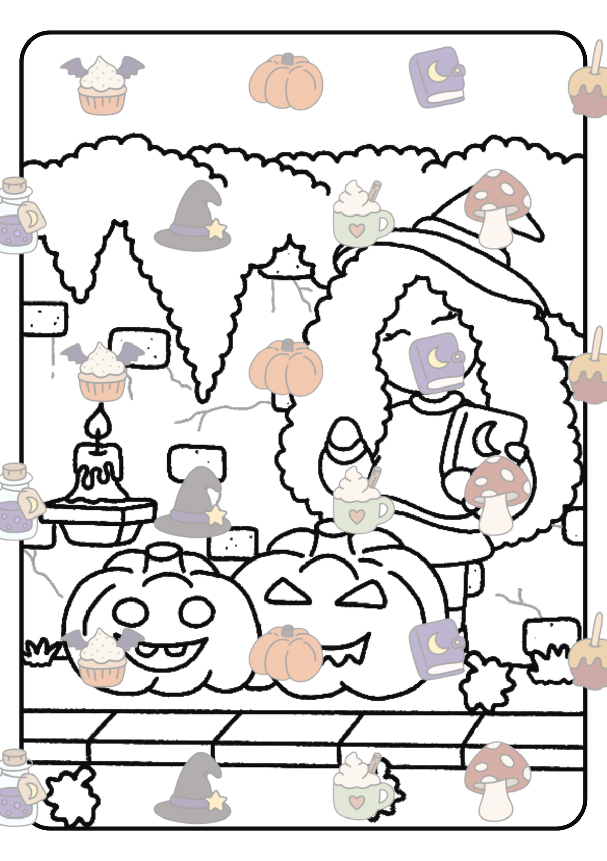 Enchanted Mail 💌🍂🎃 BLACK LINES