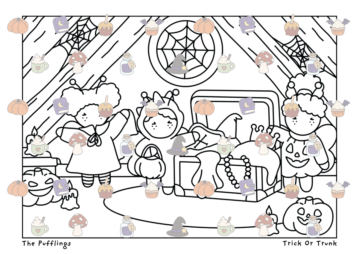 Enchanted Mail 💌🍂🎃 BLACK LINES