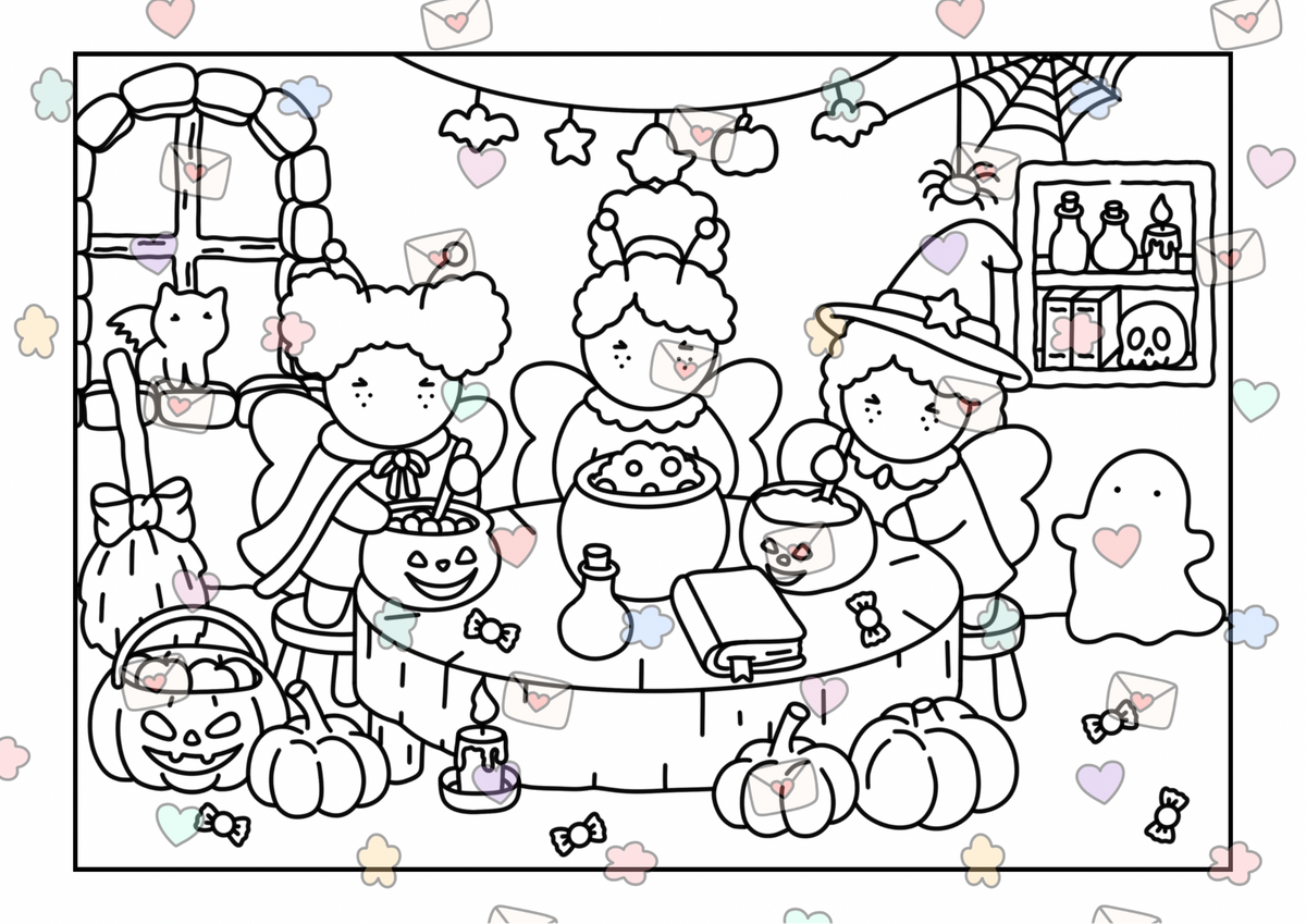 The Pufflings Vol.1 DIGITAL Book (BLACK LINES)